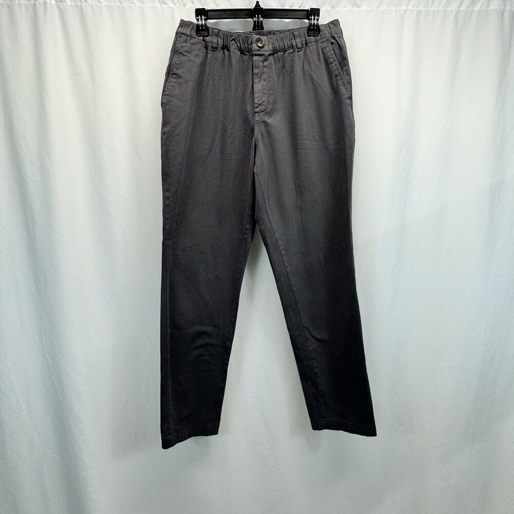 Cove USA Chino Pants Men's 34 x 31 Gray Stretch Athletic Comfort Smart Casual